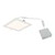 EV814SWMVK50WH - 8" Square 5CCT Slim Panel Downlight 120-277V - Designer Fountain