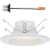 EVL6733DK50WH - 6" 5CCT LED Recessed Baffle Trim White - Designers Fountain