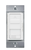 17017-F3-W - 3-Speed Slide Fan Control and Light Switch 120V White - Enerlites
