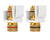 6109-BKRD - Banana Jack Keystone Inserts Black/Red - Enerlites