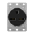 65300-BK - 30A 250V NEMA 6-30R Flush Mount Receptacle Black - Enerlites