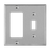 771131M - Mid-Size 2-Gang Toggle Decorator Stainless Steel Wall Plate - Enerlites