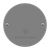 7740-WP - 4" Round Stainless Steel Weatherproof Blank Cover with Gasket - Enerlites