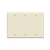 8803-LA - 3-Gang Blank Wall Plate Light Almond - Enerlites