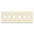 8816-LA - 6-Gang Toggle Wall Plate Light Almond - Enerlites