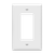 8831M-MW - Mid-Size 1-Gang Decorator/GFCI Wall Plate Matte White - Enerlites
