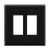 8832O-BK - Oversized 2-Gang Decora/GFCI Wall Plate Black - Enerlites