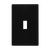 SI8811A-BK - 1-Gang Screwless Antimicrobial Toggle Wall Plate Black - Enerlites