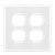 SI8822-W - Screwless 2-Gang Duplex Receptacle Wall Plate White - Enerlites
