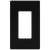 SI8831M-MBK - Mid-Size Screwless 1-Gang Decorator/GFCI Wall Plate Matte Black - Enerlites