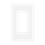 SI8831MA-W - Antimicrobial Screwless Mid-Size 1-Gang Decorator Wall Plate White - Enerlites