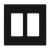 SI8832MA-BK - Mid-Size Screwless Antimicrobial Wall Plate - Enerlites