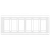 SI8836-W - 6-Gang Screwless Decorator/GFCI Wall Plate - Enerlites