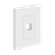 SI8871-W - Screwless Keystone Wall Plate 1 Port White - Enerlites