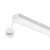 RDLFM-06-8CP3-SV-TD-WH​ - Runden Linear Flush Mount 6”W, 120V, 3200lm, 3CCT (3000/4000/5000K) Triac, White Finish​