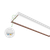 VTLFM-12-8CP3-SV-TD-WH​ - Vermont Linear Flush Mount 12”W, 120V, 4500lm , CCT (3000/4000/5000K), Triac, White Finish​