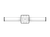 RAVL-24-9CP5NL-SV-TD-MB - 24" Radii LED Vanity Light NightLightR 25W Selectable CCT - ETI Lighting
