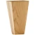 BF34WO - White Oak Square Tapered Shaker Bun Foot - Hardware Resources