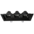 LLL-M3-BK - Multi 3 Head Black Recessed Fixture for 3" Gimbal LED - Lotus LED