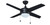1044LED-1BN-WT - Europa IV 52in 4-Blade LED Fan - RP Lighting + Fans