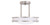 4342-2BN - 14in LED Semi-Flush Ceiling Mount 3000K 24W - RP Lighting + Fans