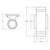 LED-CYE-UD-3-3P30-TRI-WH-PC - 3" Edge-Lit Cylinder Up/Down Light 30W Selectable CCT - Envision
