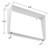 ARL-80W-SHIELD-WH - 80W M-Line Area Flood Light Shield White - Envision