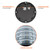 LED-BLD-RD-5CCT-LV-DM-BL - 12W LED Round Louver Bollard Head Selectable CCT - Envision