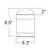 LED-BLD-RD-5CCT-LV-DM-BL - 12W LED Round Louver Bollard Head Selectable CCT - Envision