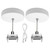 SK-12FT-CPR-1WR-WH - 12-ft Single Wire Suspension Kit for Tubular Linear Fixtures White - Envision