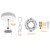 SK-12FT-CPR-1WR-WH - 12-ft Single Wire Suspension Kit for Tubular Linear Fixtures White - Envision