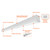 LED-MSTL-4FT-3P40-5CCT-HL - 4' LED Strip Fixture Selectable CCT - Envision
