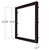 SLDSKSQ-12-TRIM-BRZ - 12" Square Snap-On Trim for SlimLine Disk Bronze - Envision