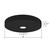 CACM-SH-PDM-BL - 0.75" Pendant Mount Canopy Fixed or Slanted Black - Envision