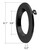CMD-TRIM-6-BLK-SM - 6in Black Reflector Trim - Envision