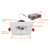 LED-DLJBX-ADJ-3RG-8W-5CCT-WH-SQ - 3in Regressed Gimbal Downlight - Envision