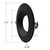 DLJBX-6RG-TRIM-BLK-R - 6" Regressed Gimbal Round Trim Black - Envision