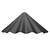 PL-H-ALM-BL-DC - Decorative Aluminum Path Light Cap Dome Black - Envision