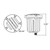 IGL-RB-BR-MBL-12V - 12V In-Ground Well Light Ribbed Lens Matte Black - Envision