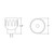 LED-MR8-2.5W-30K-38D-BL - 2.5W MR8 LED Bulb 3000K 220 lm Black - Envision