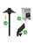 SSP-1-TB - Simple Pack Landscape Lighting Kit Textured Black - Sollos
