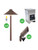 SSP-1-AB - Simple Pack Landscape Bullet Kit Antique Brass - Sollos