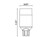 912/1WW/LED2 - Mini-Wedge LED Lamp 3000K - Sollos