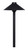 PSH075-TB-15-JC3/830/IP65/LED - 2.5W 3000K LED Straight Hat Path Light IP65 Textured Black - Sollos