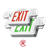 PT-EXL-C-S-RC - Remote Capable Exit Sign Combo - Portor Lighting