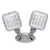 EML-S-WL-2H - LED Outdoor Thermoplastic Double Remote Head 120-277V - Portor Lighting