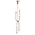 SM24836FG - Alina 6-Light LED Suspension Pendant French Gold - Studio M