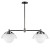 SM31012CLBC - Domain 2-Light Linear Pendant Black Chrome - Studio M