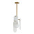 SM24811WANAB - Megalith Stone Single LED Pendant Natural Aged Brass - Studio M