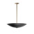 SM81854BKFG - Vesta 23.5" Warm Dim LED Bowl Pendant Black/French Gold - Studio M